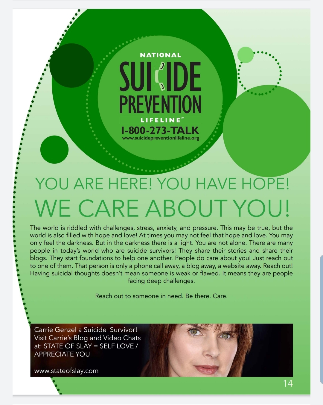 Suicide Book SOS Page