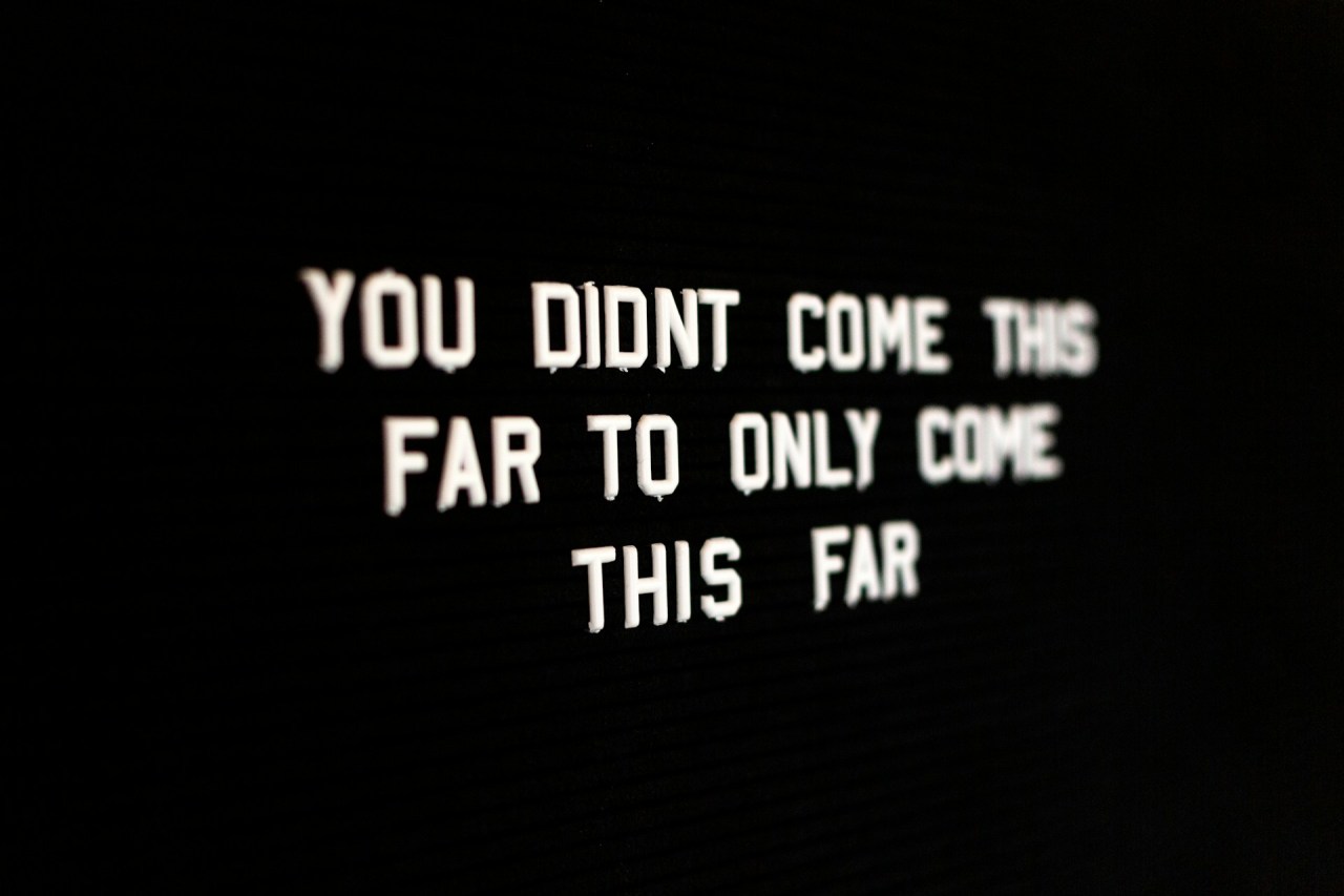 Black graphic with the quote “If you don’t bet on your own vision, you may spend your life building someone else’s,” about taking risks, believing in yourself, and pursuing your goals.